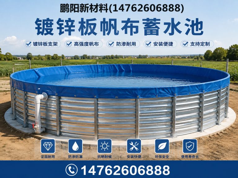 宿豫区镀锌板帆布蓄水池展示图